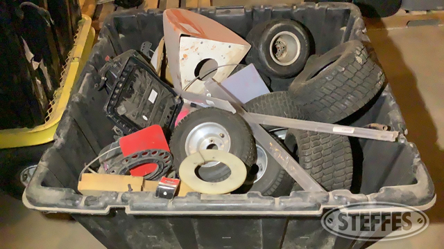 Tote of Go Kart Parts